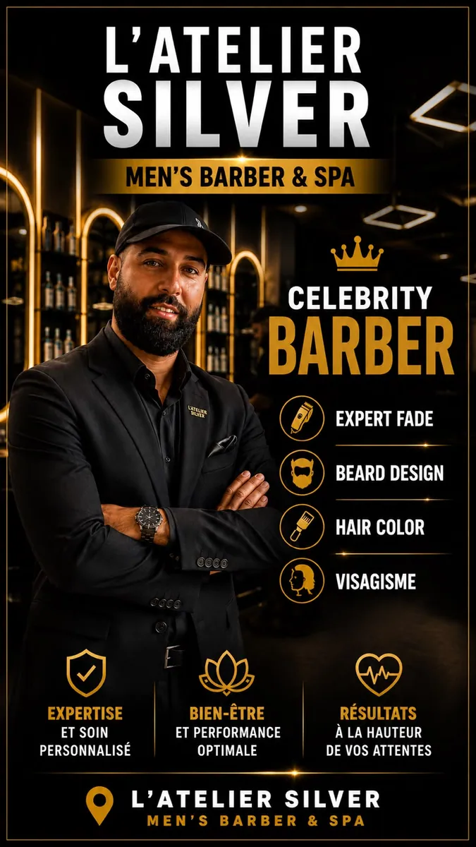 Celebrity Barber — Expert fade, barbe & visagisme